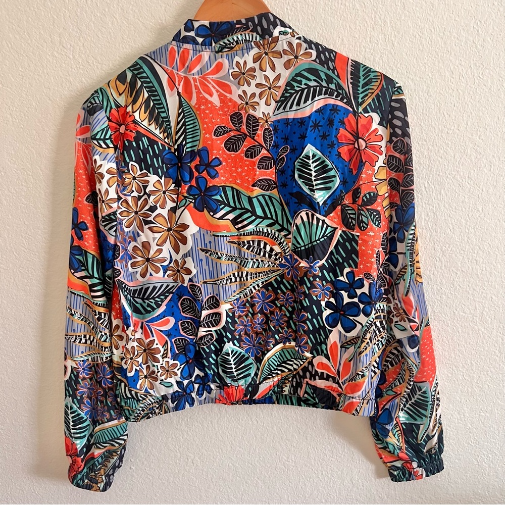 Molly Bracken Lili Sidonio Floral Patterned Bomber Jacket Sz S - Picture 6 of 6